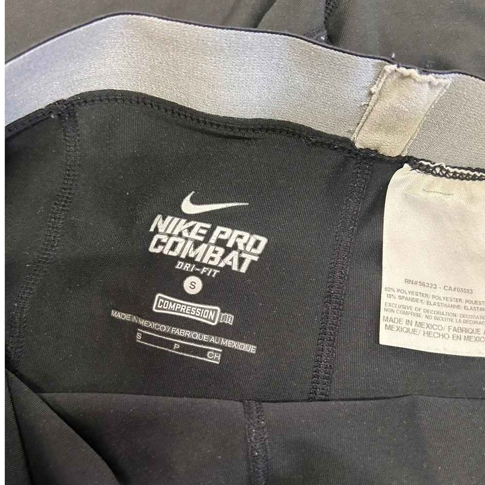 Nike Pro Combat Dri-FIT Compression Shorts Black Athletic Mens Small S